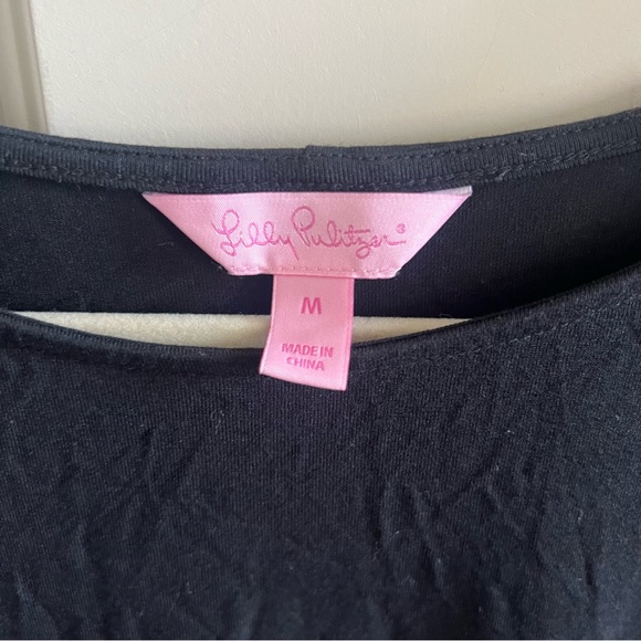 LILLY PULITZER | Ophelia flutter sleeve Dress in BLACK 🖤 - Picture 3 of 6